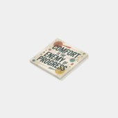 Post-it® Le confort est l'ennemi du progrès (Incliné)
