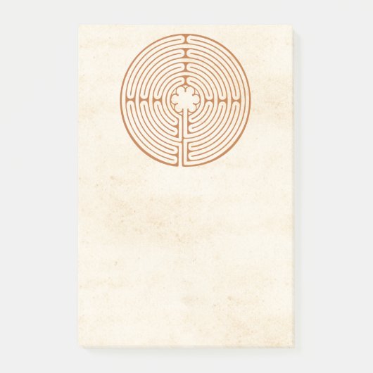 Post-it® Le Courrier-it® de labyrinthe de Chartres note 4 x (Devant)