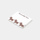 Post-it® Le Courrier-it® personnalisé par teckels note 4 x (Incliné)