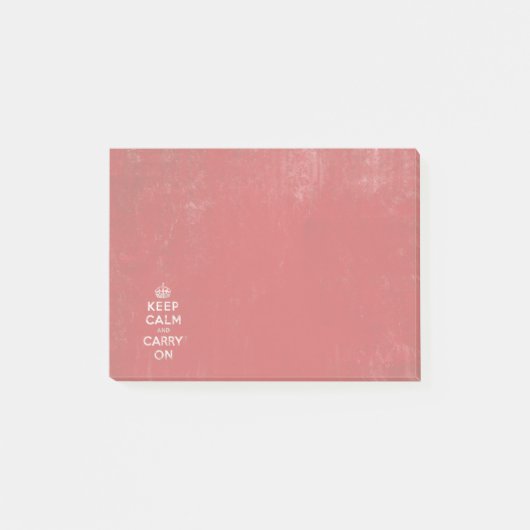 Post-it® Le cru gardent le calme et continuent (Devant)