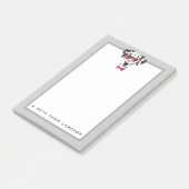 Post-it® Le Dalmate à la mode | ajoutent votre nom (Incliné)
