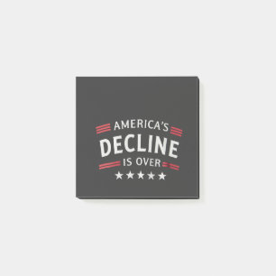 Post-it® Le déclin de l'Amérique est au-dessus de l'âge d'o