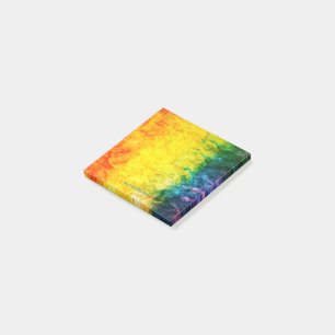 Post-it® Le drapeau tie-dyé de SlipperyJoe arc-en-ciel pres