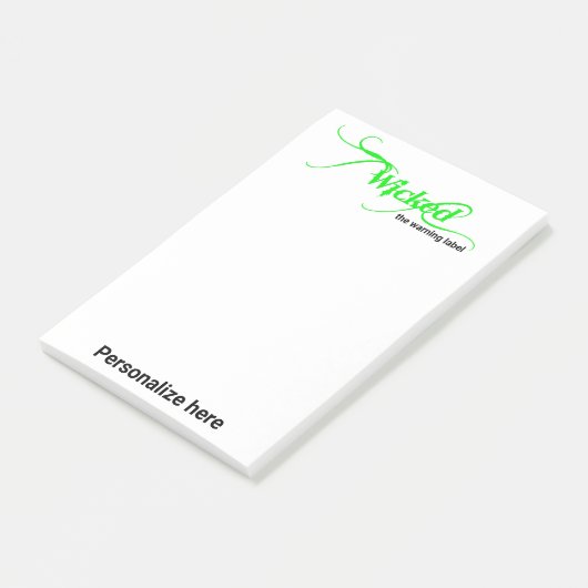 Post-it® Le étiquette d'avertissement a été désactivé, note (Incliné)