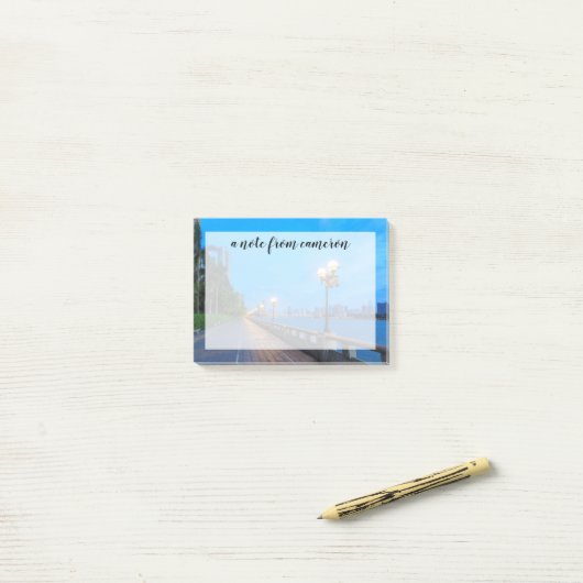 Post-it® Le front de mer de Guangzhou (Sur un bureau)