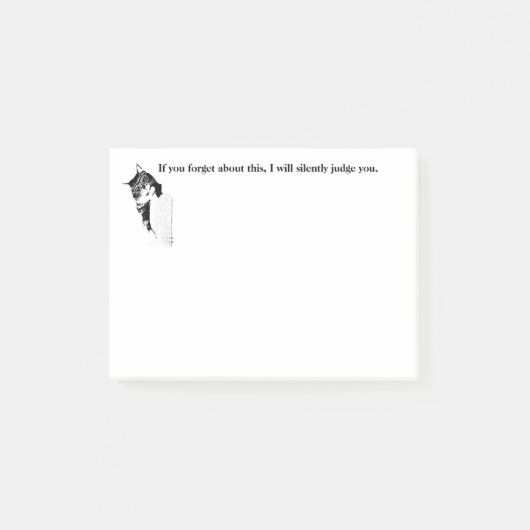 Post-it® Le hippie Kitty vous jugera (Devant)