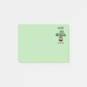 Post-it® Le jardinier de Citation sarcastique de Leaf Me Al