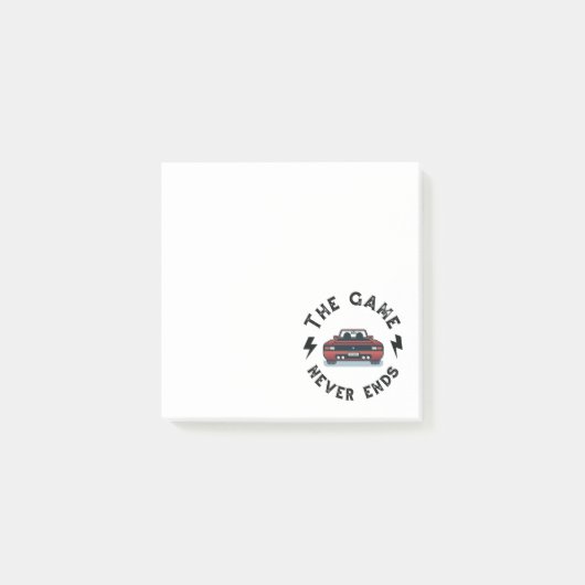 Post-it® Le Jeu ne se termine jamais (Devant)