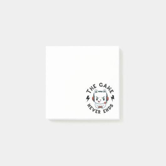 Post-it® Le Jeu ne se termine jamais (Devant)