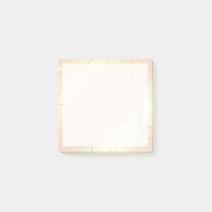 Post-it® Le joli or rose élégant et rougissent géométri