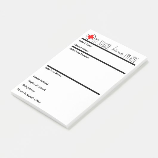 Post-it® Le laissez-passer d'infirmière pour tout établisse (Incliné)