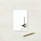 Post-it® Le logo élégant de tente de camping de vibraphone (Sur un bureau)