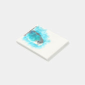 Post-it® le magnifique perroquet en bleu (Incliné)
