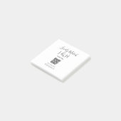 Post-it® Le mariage d'ajouter le nom de couple QR code scan (Incliné)