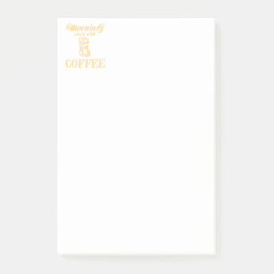Post-it® Le matin commence avec du café