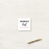 Post-it® Le meilleur ami noir du monde (Sur un bureau)