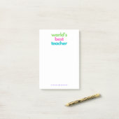 Post-it® Le meilleur Bloc-notes pour enseignants du monde (Sur un bureau)
