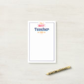 Post-it® Le meilleur professeur jamais (Sur un bureau)