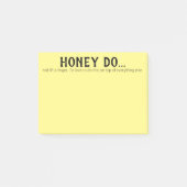 Post-it® Le miel est agressif (Devant)