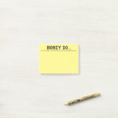 Post-it® Le miel est agressif (Sur un bureau)