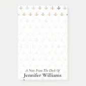 Post-it® Le mini motif | d'Ancre ajoutent votre nom (Devant)