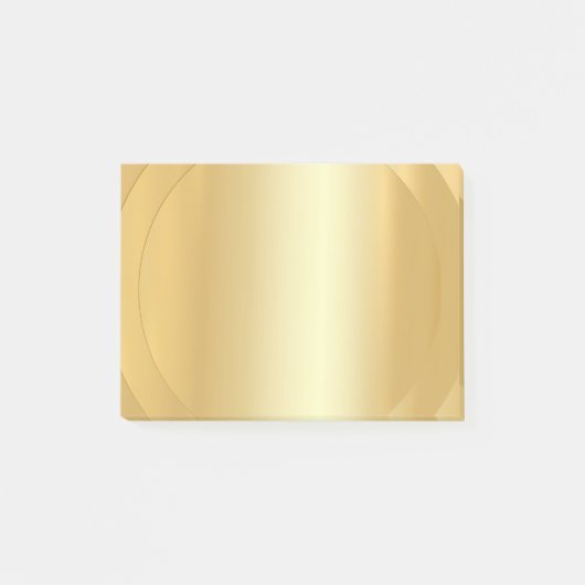 Post-it® Le Modèle à la mode moderne et élégant de Gold Loo (Devant)