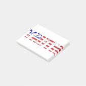 Post-it® Le mot " Vérité" avec drapeau américain (Incliné)