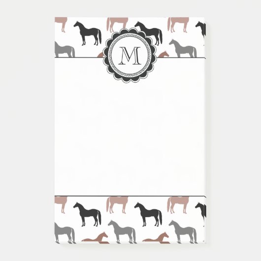 Post-it® Le Motif de Horse Lover (Devant)