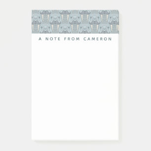 Post-it® Le motif de moustache de morse ajoutent votre