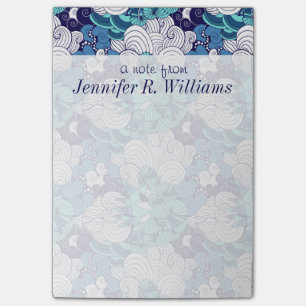 Post-it® Le motif génial de coquillage ajoutent votre no