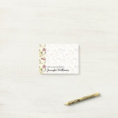Post-it® Le motif mignon | de scène de plage ajoutent votre (Sur un bureau)