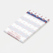 Post-it® Le motif nautique | de bannière étoilée ajoutent (Incliné)
