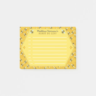 Post-it® Le nid d'abeilles d'abeille gaffent l'abeille que