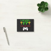 Post-it® Le niveau 17 a ouvert le 17ème Gamer de cadeau de (Bureau)