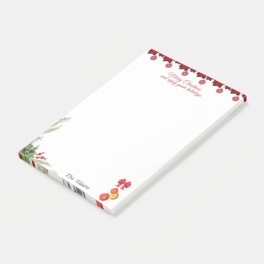 Post-it® Le Noël GiJoyeux et profiter de vos vacances (Incliné)