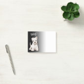 Post-it® Le noir fait sur commande de chiot de Westy se (Bureau)