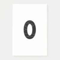 Le nombre zéro (0) en noir