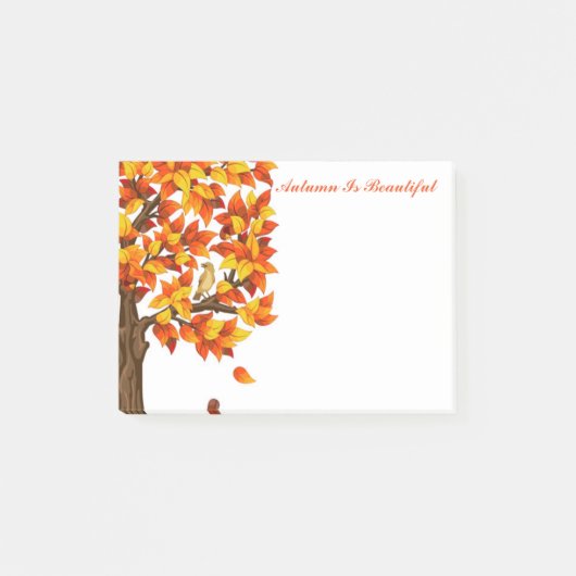 Post-it® Le Note-Automne de courrier d'automne est beau (Devant)