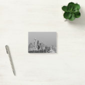 Post-it® Le paysage urbain de Seattle noir et blanc (Bureau)