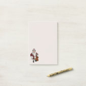 Post-it® Le Père Noël Aime Jouer Au Violon (Sur un bureau)