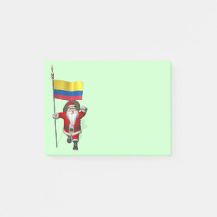 Post-it® Le Père Noël Avec L'Ensigne De La Colombie