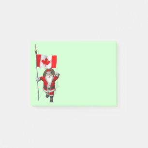 Post-it® Le Père Noël Avec L'Ensigne Du Canada