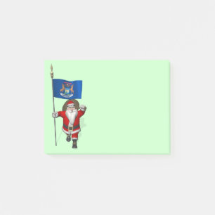 Post-it® Le Père Noël Avec L'Entrée Du Michigan
