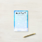 Post-it® Le Père Noël et son renne volant Noël (Sur un bureau)