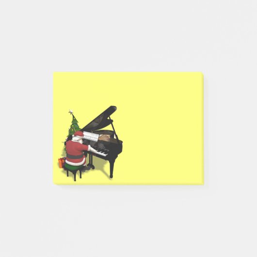 Post-it® Le Père Noël Jouer Piano (Devant)
