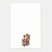 Post-it® Le Père Noël rétro assis en chaise Noël (Devant)