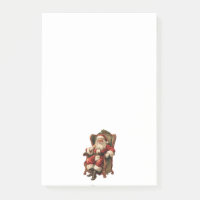 Le Père Noël rétro assis en chaise Noël