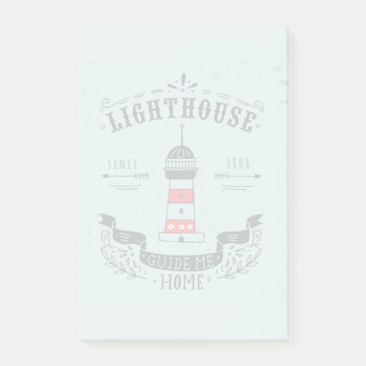 Post-it® Le phare me guident l'affiche à la maison (Devant)
