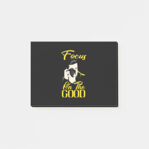 Post-it® Le Photographe Se Focalise Sur Le Bon