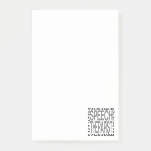 Post-it® Le plus grand orthophoniste des mondes (Devant)